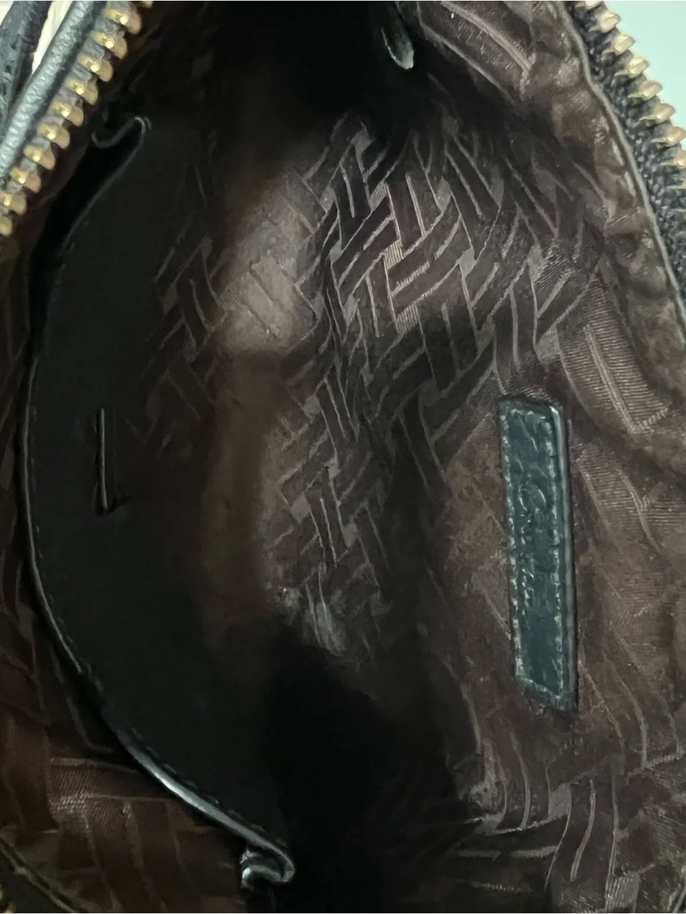 Black Leather Wristlet Clutch with Detachable Strap